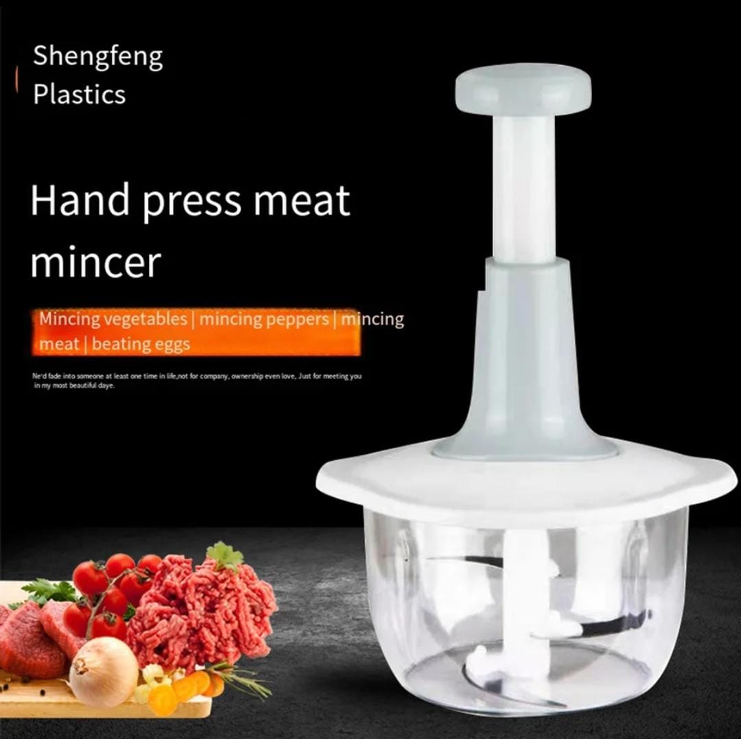 Manual Hand Push Food Chopper (1.5L)