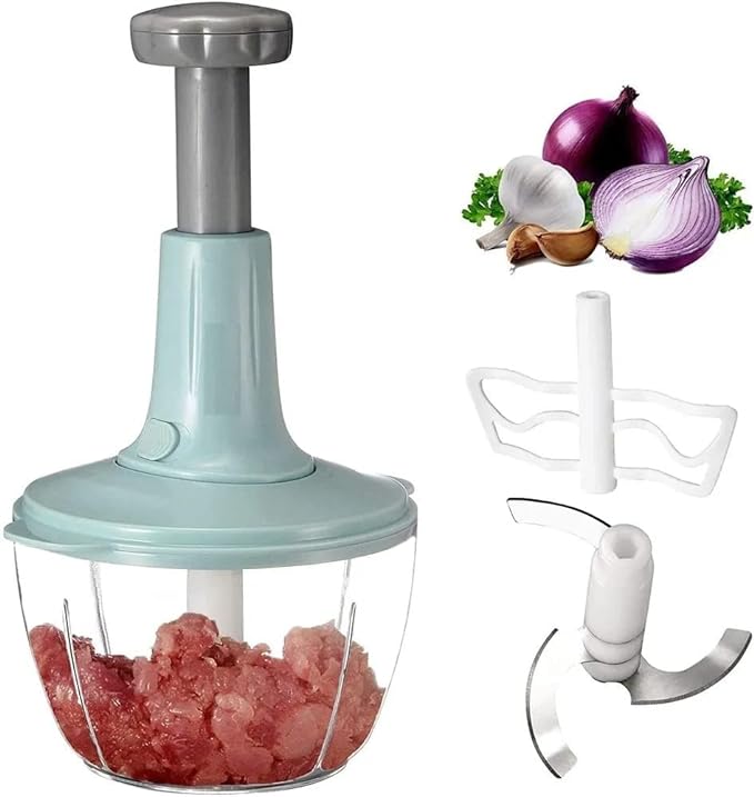 Manual Hand Push Food Chopper (1.5L)